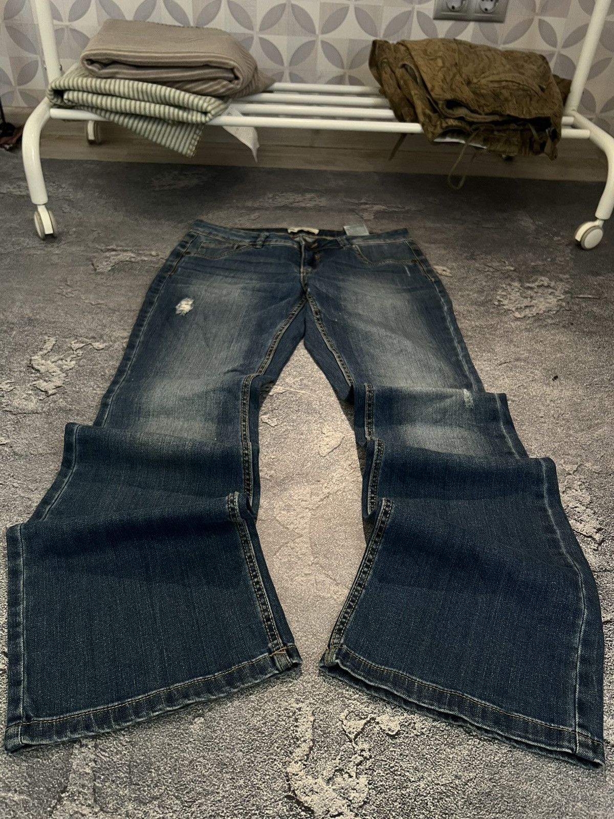Japanese Brand Japanese Streetwear Flared Denim / Archive Number Nine Style Size US 31 - 2 Thumbnail