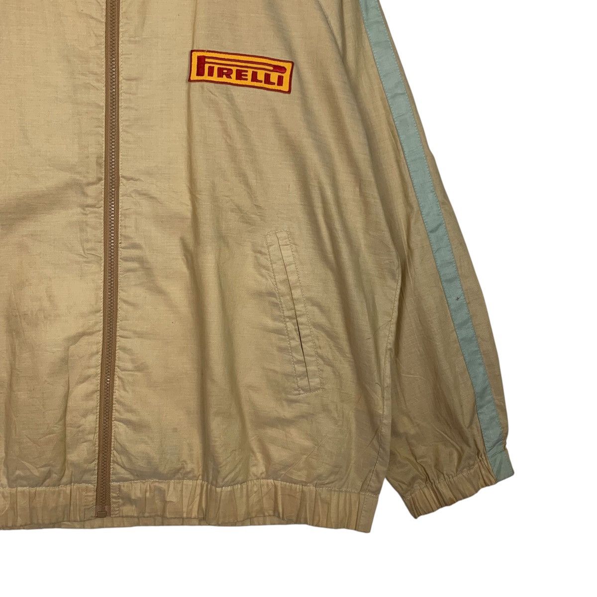 Pirelli Vintage 90s PIRELLI Embroidery Logo Cotton Jacket #2798-C126 Size US M / EU 48-50 / 2 - 7 Thumbnail