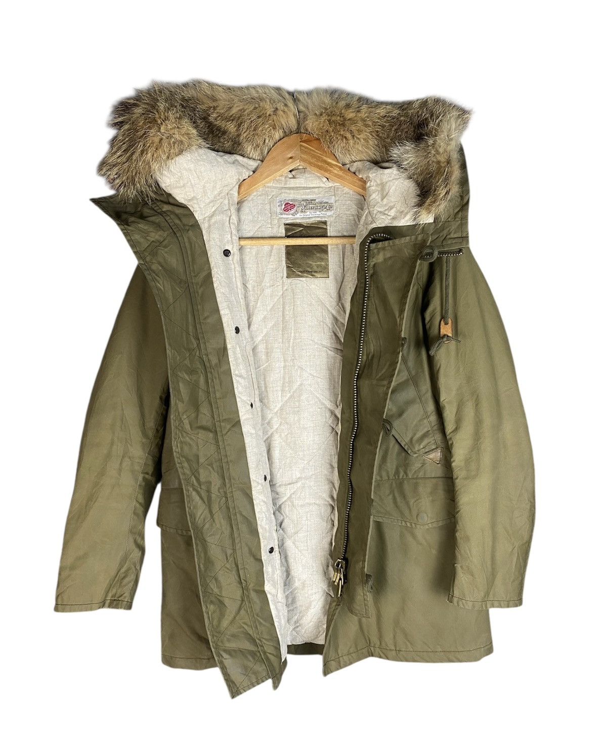 Japanese Brand Vintage The British Millerain Fabric Fur Parka Jacket Size US M / EU 48-50 / 2 - 4 Thumbnail