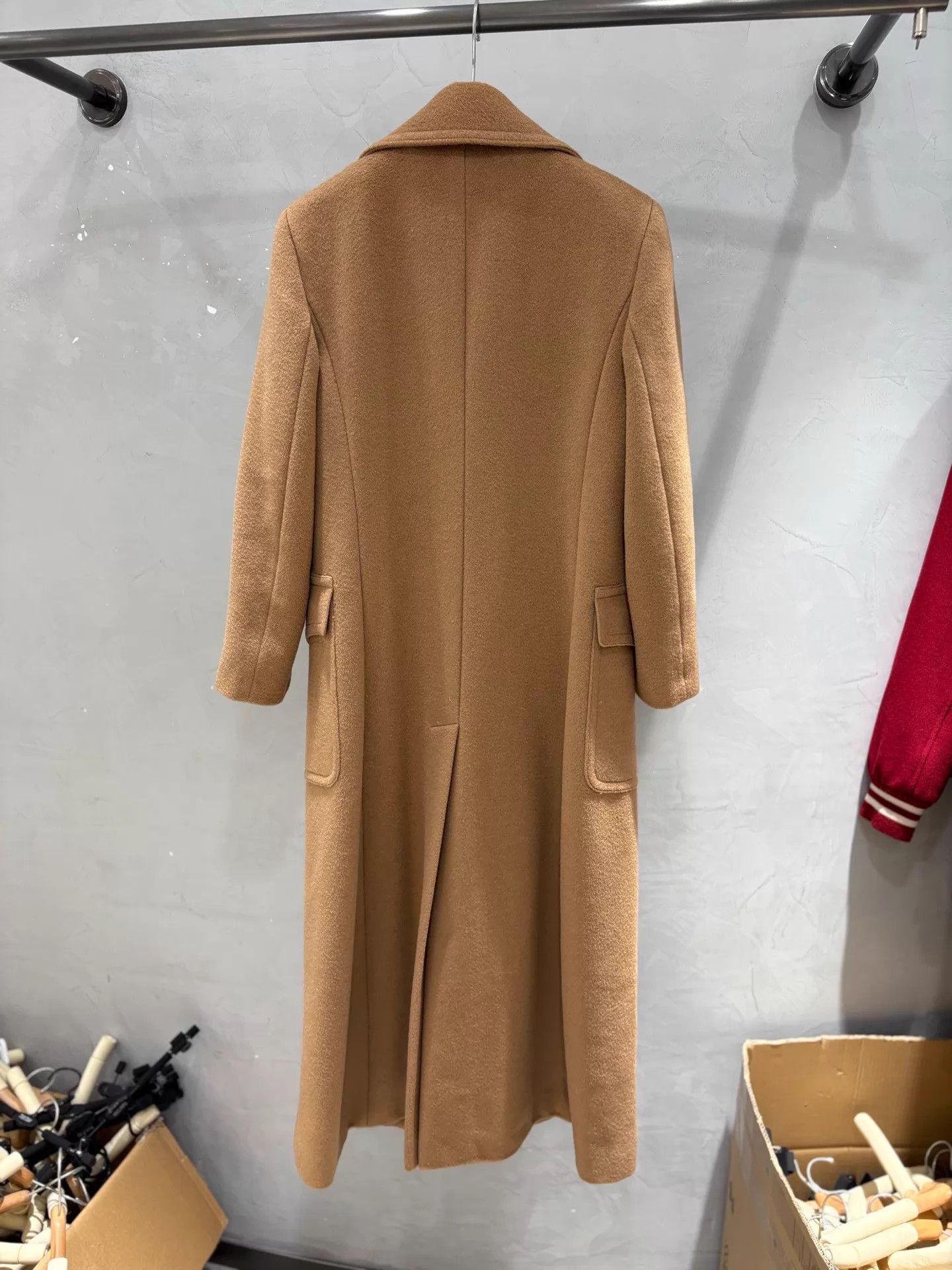 Max Mara MaxMara Black Label Camel Hair Khaki Long Unworn 34 Size XS / US 0-2 / IT 36-38 - 3 Thumbnail