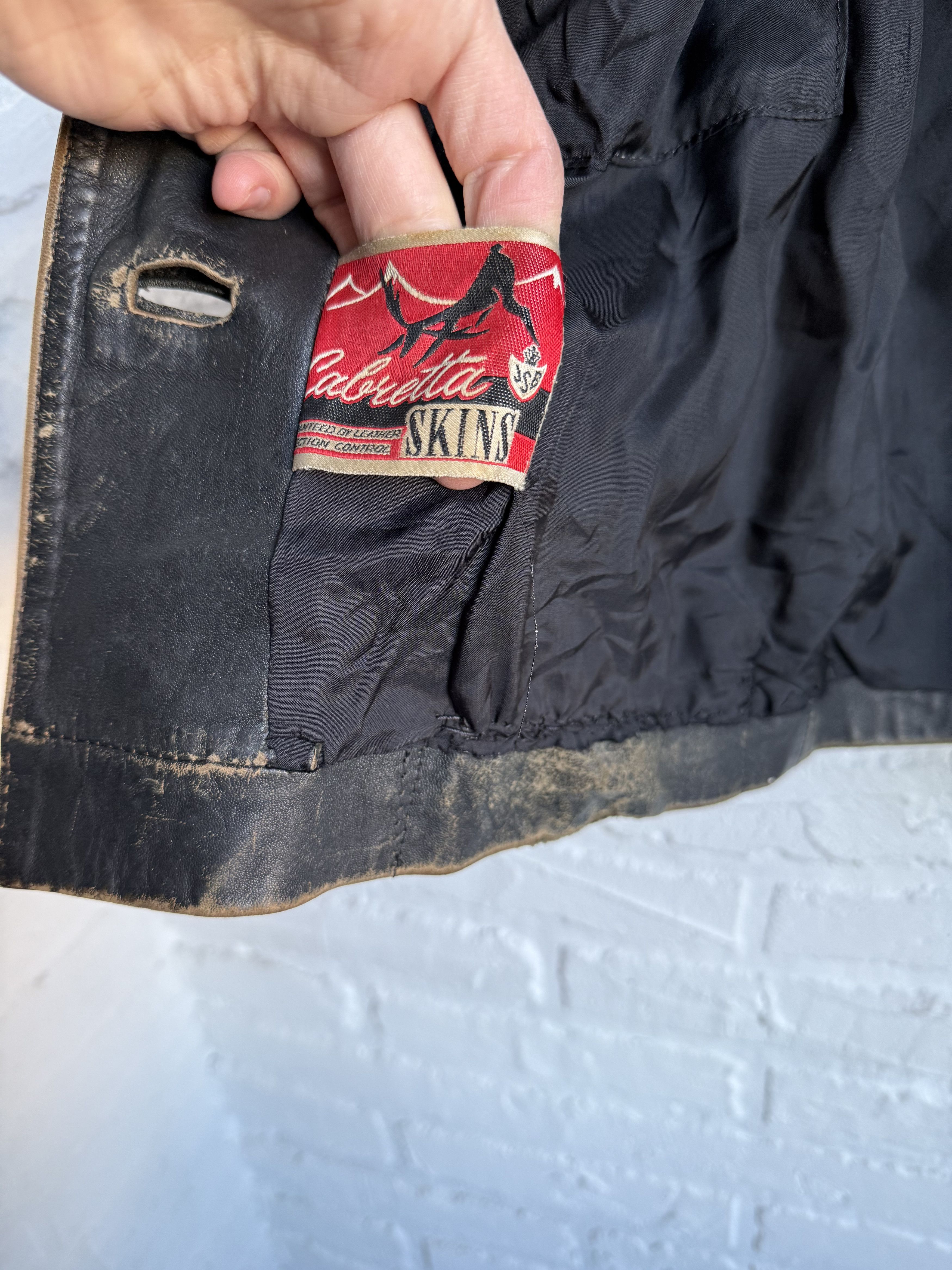 Other Vintage 60s 70s Cabretta Skins Distressed leather jacket Size US S / EU 44-46 / 1 - 3 Thumbnail