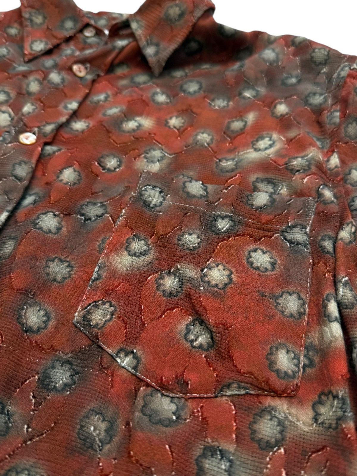 Acne Studios 2023 Printed Safari Button Up Oversized Shirt Size US S / EU 44-46 / 1 - 6 Thumbnail
