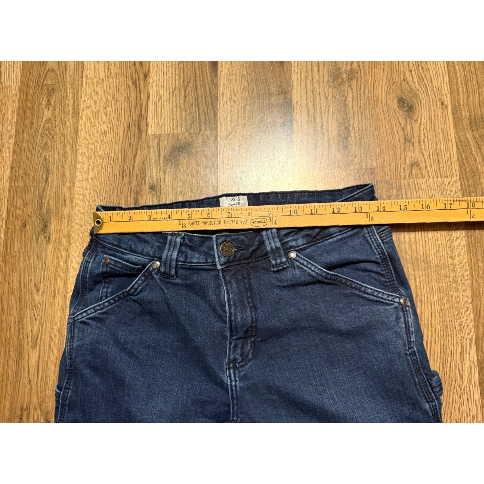 Vintage Ridgecut Jeans Women's 6 Blue Denim Straight Mid Rise Jeans Inseam 30 in Regular Rise Style Straight Size 28" / US 6 / IT 42 - 7 Thumbnail
