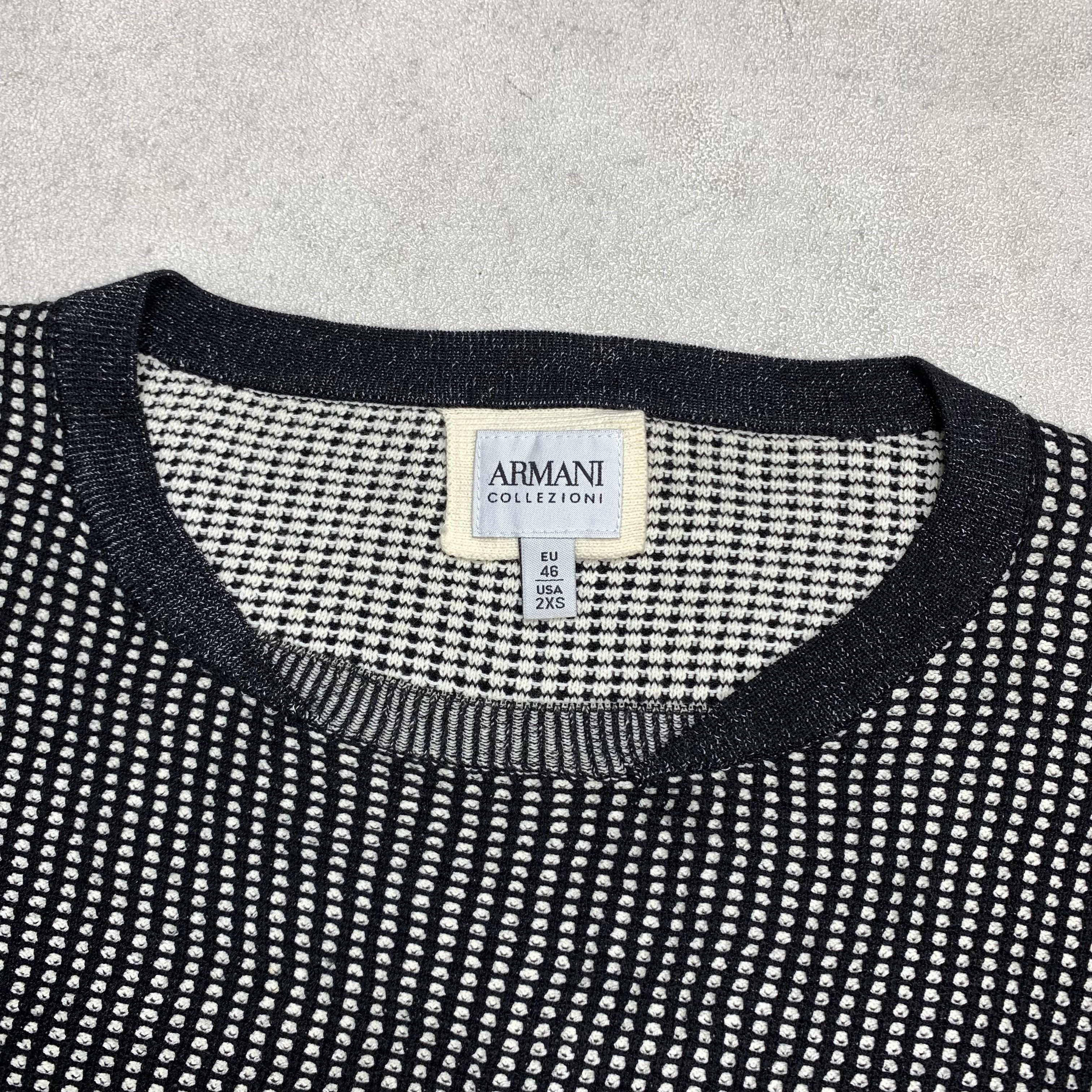 Armani Collezioni Mesh Knit Sweater Jumper