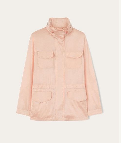 Loro Piana o1srvl11e0525 FAI5367 Silk Traveller Jacket in Light Pink Size XS / US 0-2 / IT 36-38 - 1 Thumbnail