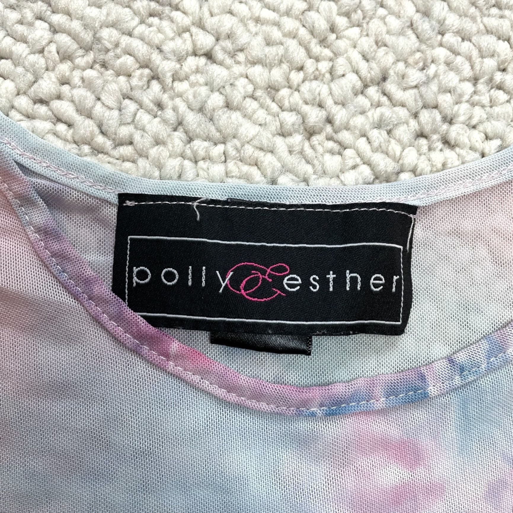 Vintage VINTAGE? No, Polly Esther T Shirt Womens Small Colrful TieDye Short Sleeve Stretch Casual Top Size S / US 4 / IT 40 - 2 Thumbnail