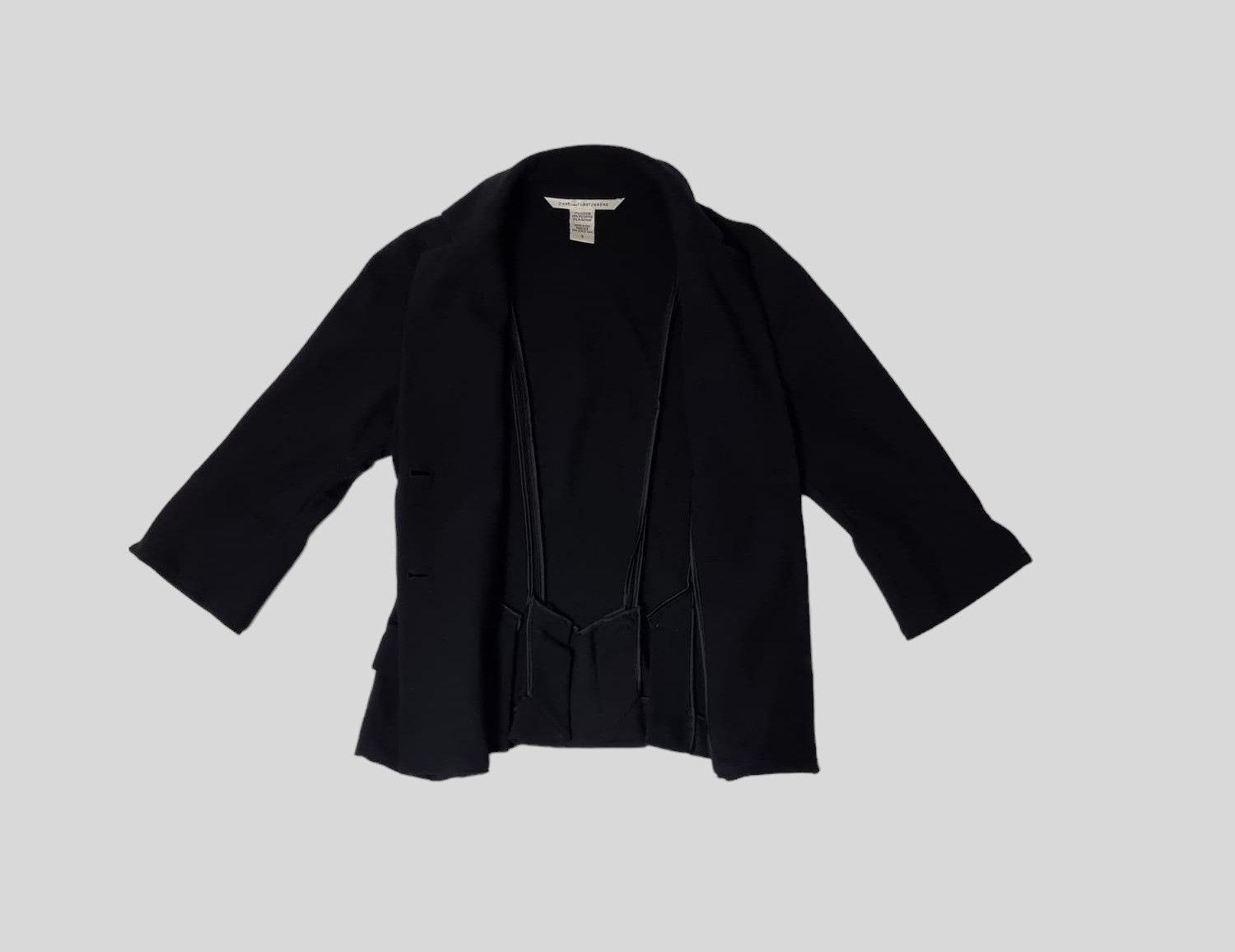 Designer × Diane von Furstenberg vintage Diane von Furstenberg short black blazer S Size S / US 4 / IT 40 - 9 Thumbnail