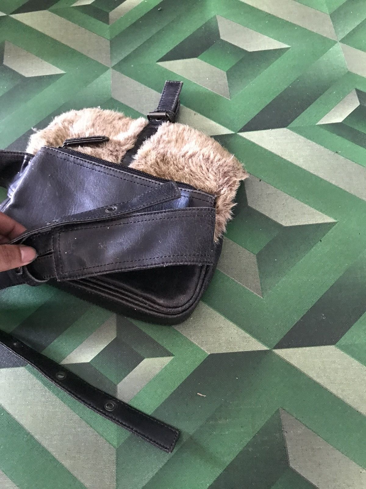 Japanese Brand Vibtage Leather Pouch Bag Size ONE SIZE - 7 Thumbnail