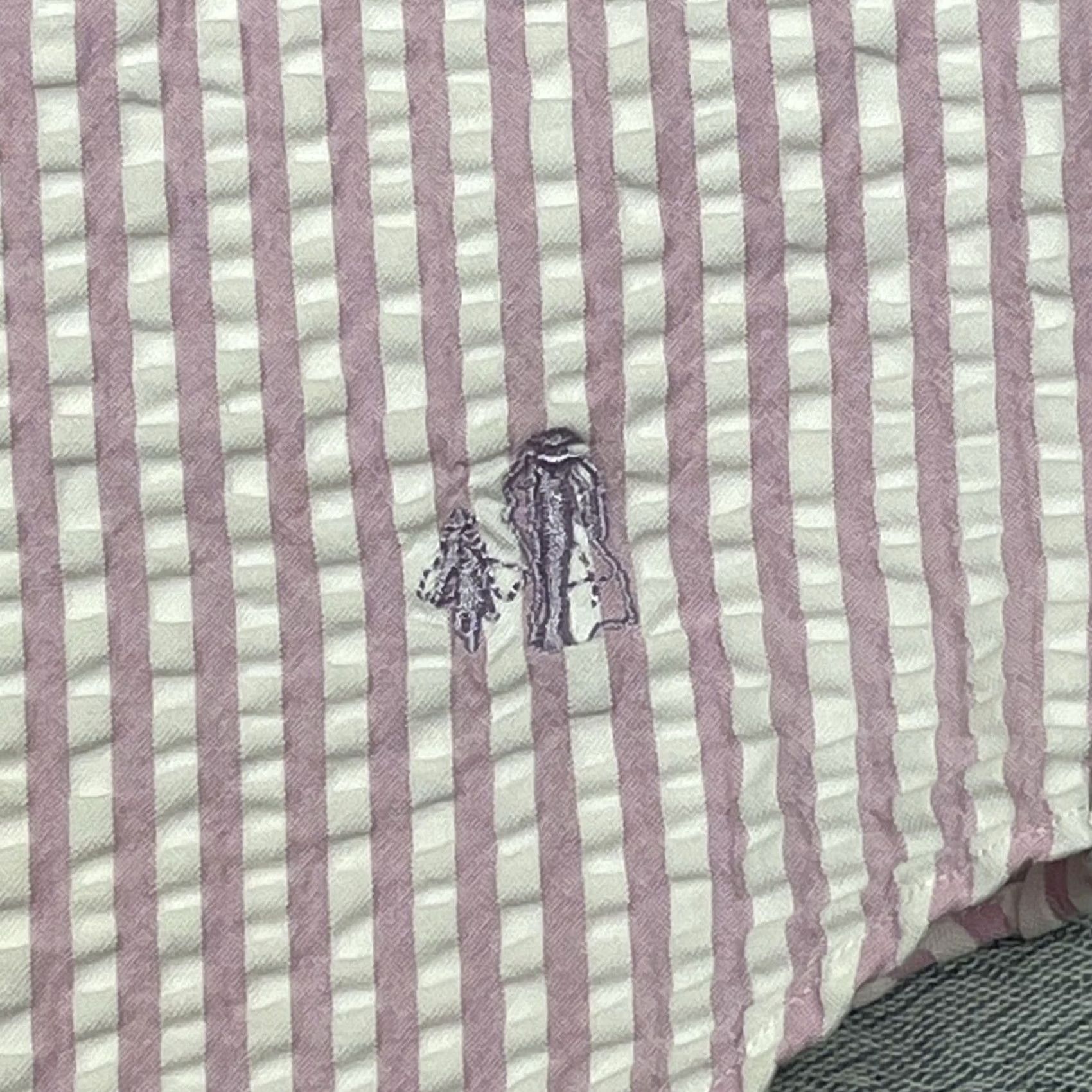 Vintage J. Peterman Let It Breathe Seersucker Shirt Striped Pink 100% Cotton Size XL Button-Up Long Sleeve Mens Size US XL / EU 56 / 4 - 2 Thumbnail
