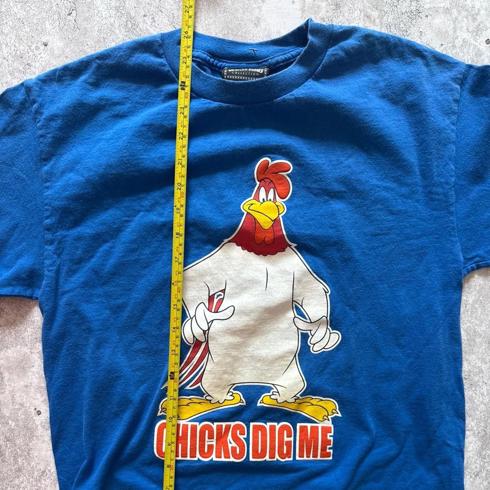 Warner Bros Vintage 90s Looney Tunes Foghorn Leghorn T-Shirt Size Medium Size US M / EU 48-50 / 2 - 6 Thumbnail
