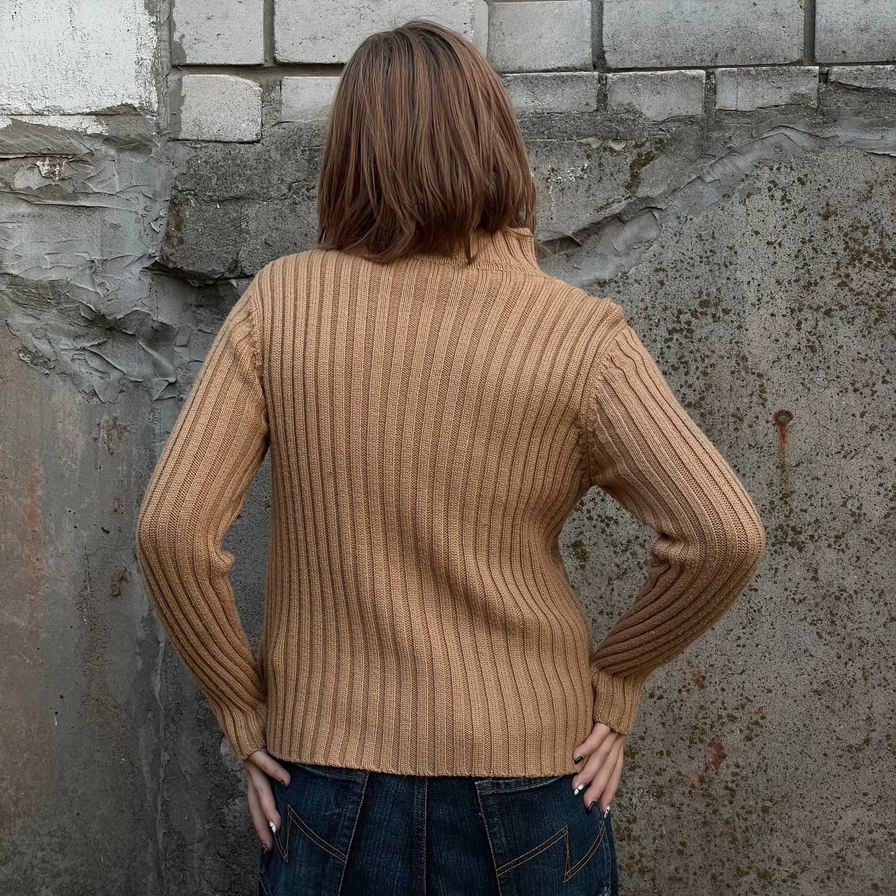 Japanese Brand × Vintage Vintage Japanese Style Knit Zip Sweater Wool Y2K Style USA Size XS / US 0-2 / IT 36-38 - 2 Thumbnail
