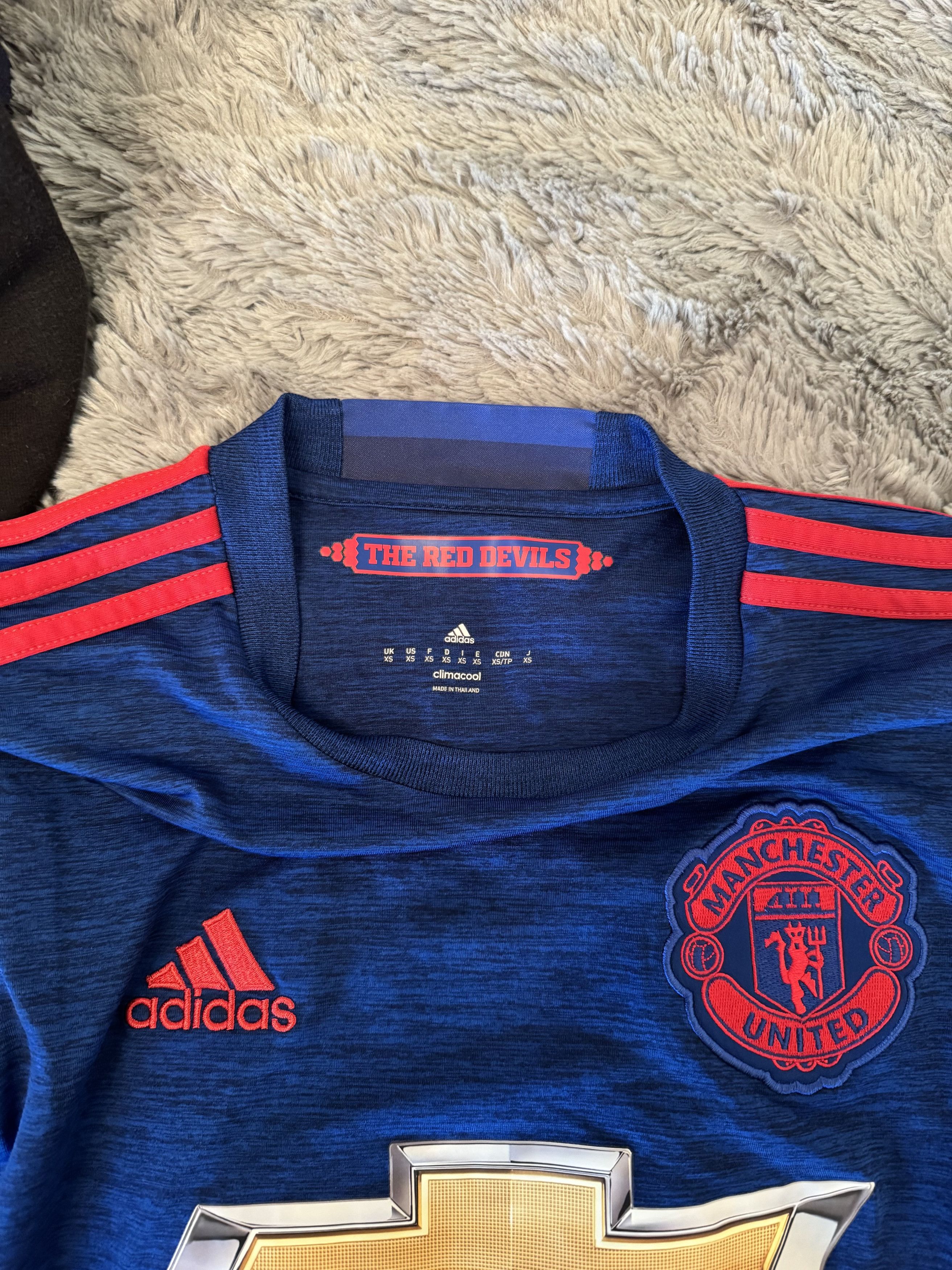 Adidas Manchester United 2016 2017 Away Football Soccer Shirt Size US XS / EU 42 / 0 - 5 Thumbnail