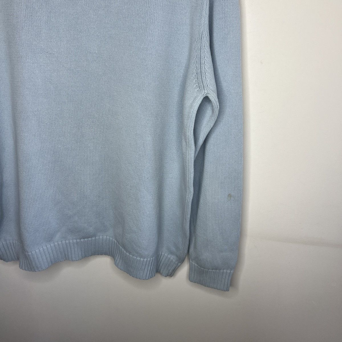 Yves Saint Laurent Vintage Yves Saint Laurent baby blue basic sweater YSL Size US M / EU 48-50 / 2 - 10 Thumbnail