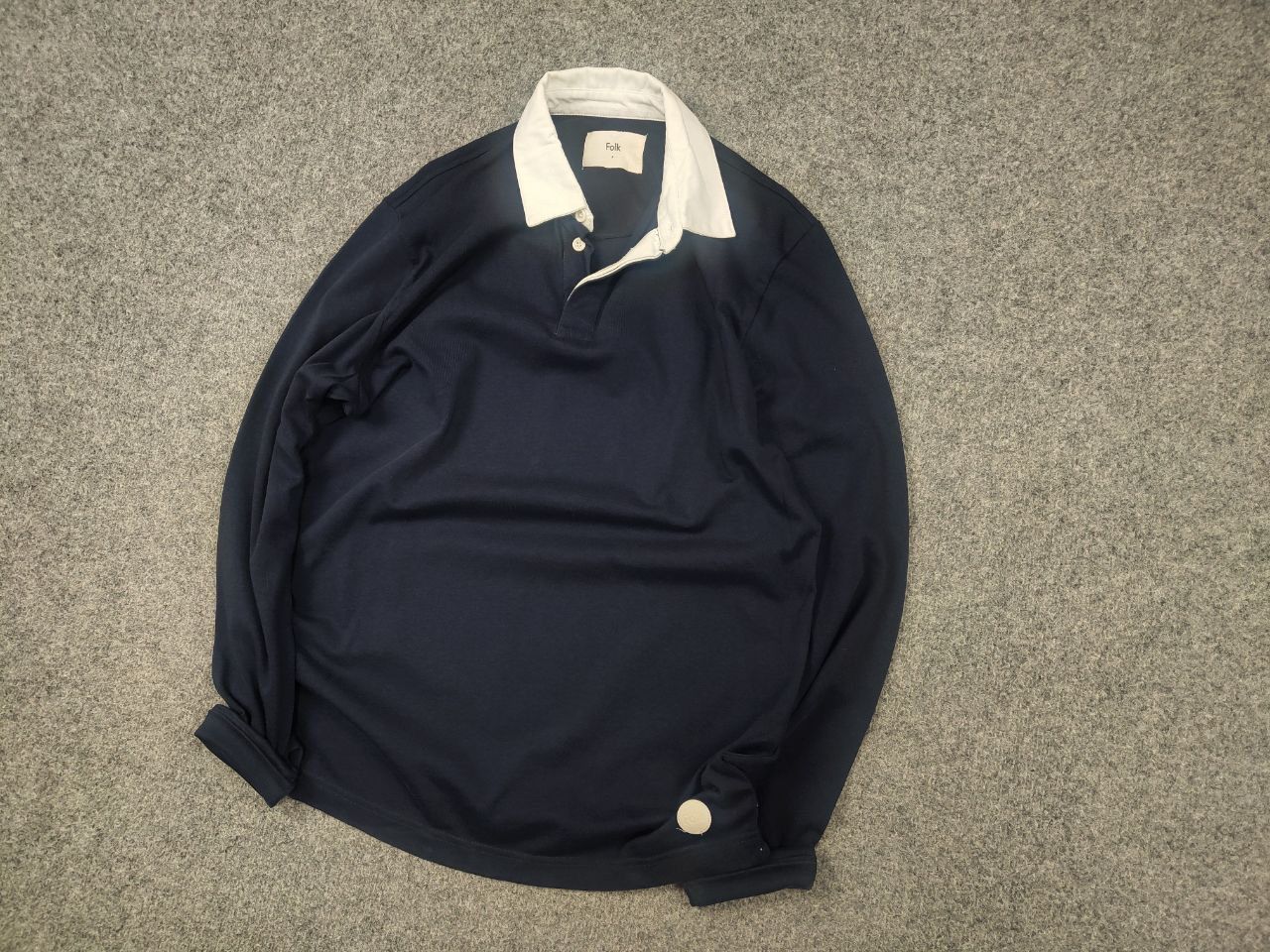 Folk Folk Minimalist Logo Long sleeve Cotton rugby Polo shirt Size US L / EU 52-54 / 3 - 3 Thumbnail