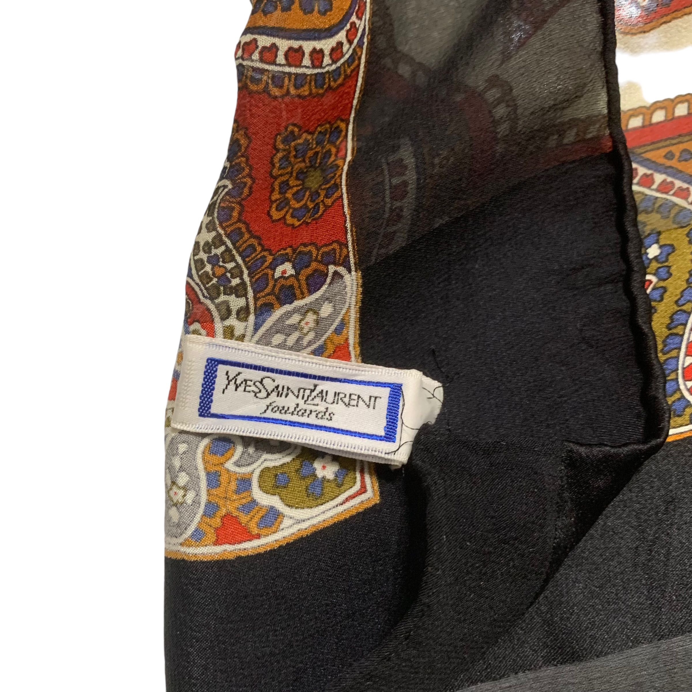 Yves Saint Laurent Yves Saint Laurent Silk Scarf Size ONE SIZE - 5 Thumbnail