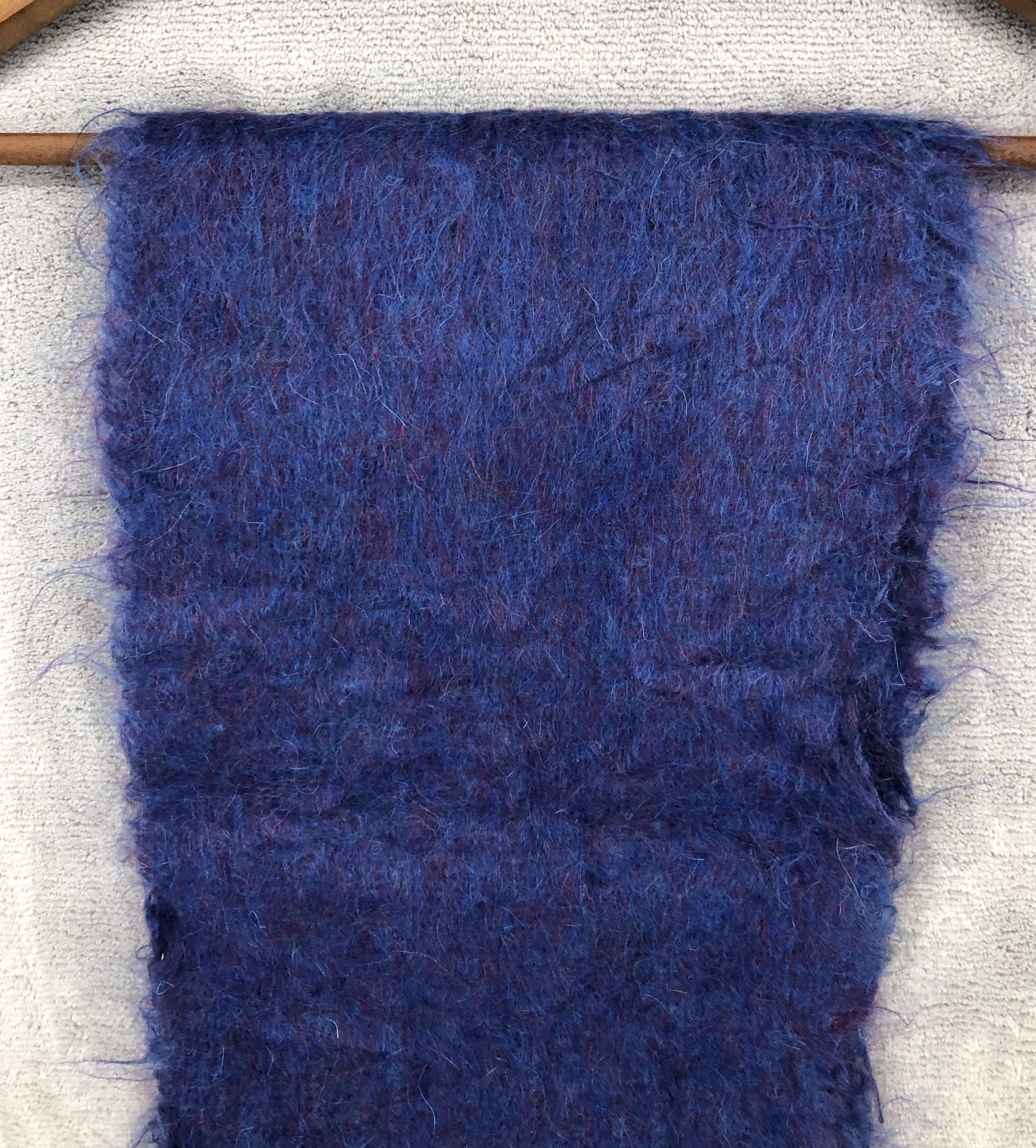 Japanese Brand × Vintage Vintage Avoca Handweaver Mohair Blue Scarf Muffler Size ONE SIZE - 3 Thumbnail
