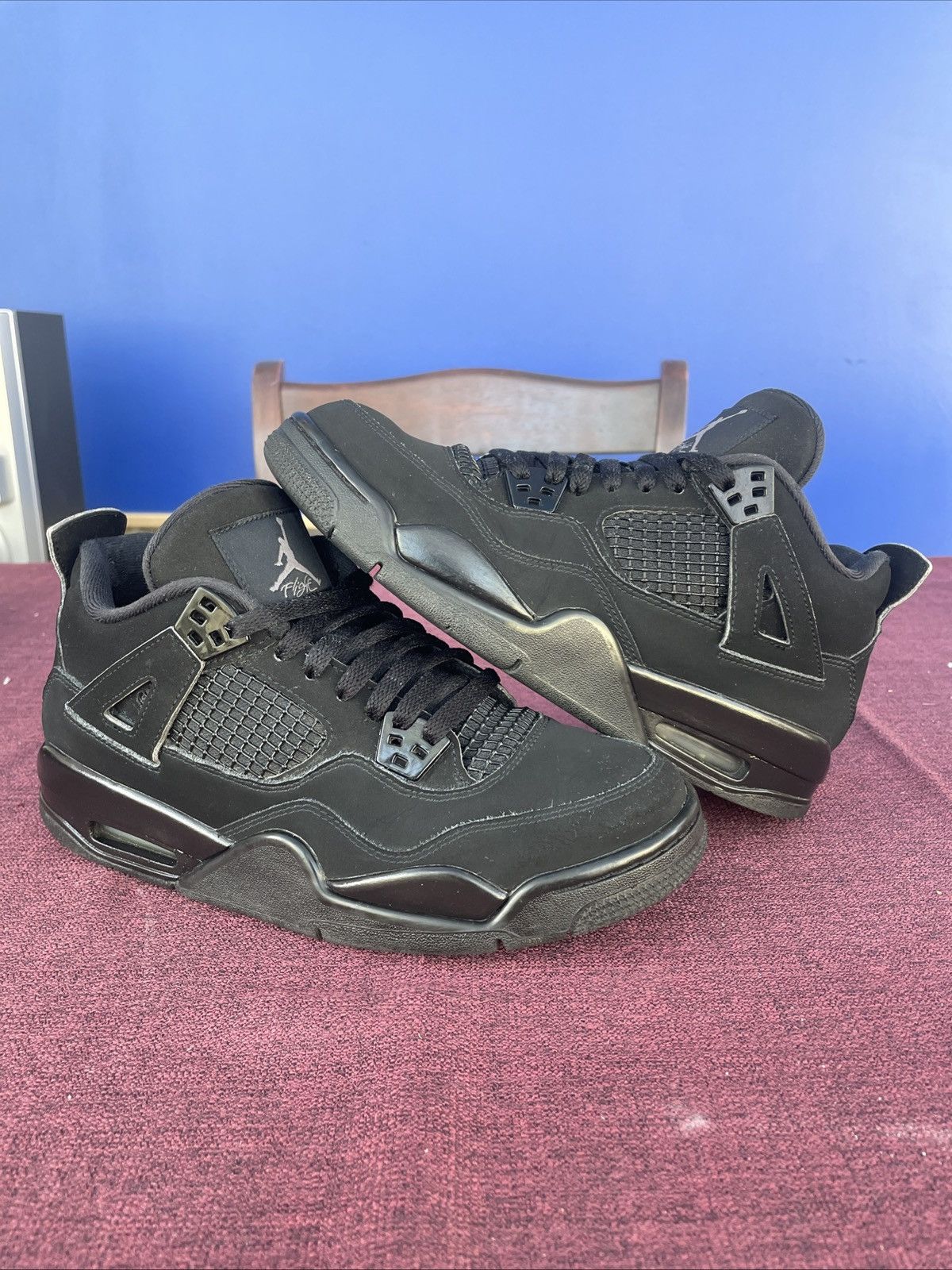 Jordan Brand × Nike Jordan 4 Black Cat gs 2020 Size 7y/8.5w Size US 8.5 / IT 38.5 - 1 Thumbnail
