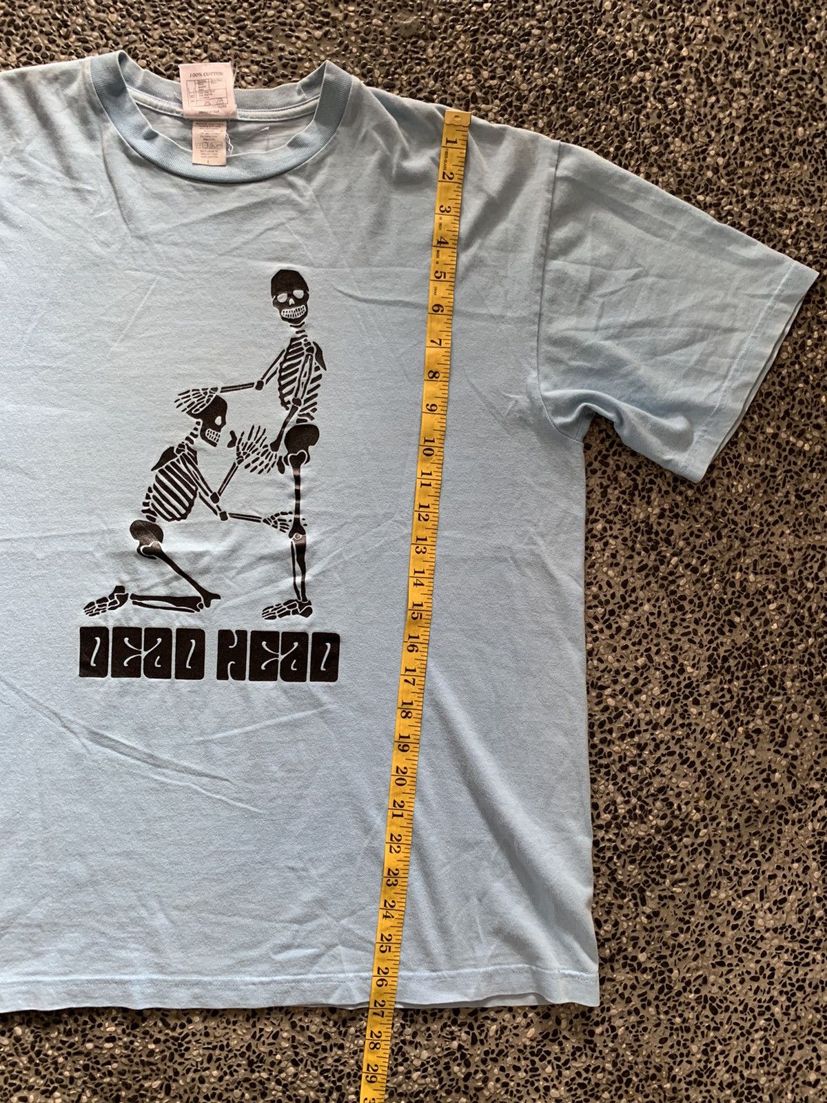 Vintage Vintage Double Shock Dead Head Funny Skull T shirt Size US L / EU 52-54 / 3 - 10 Thumbnail