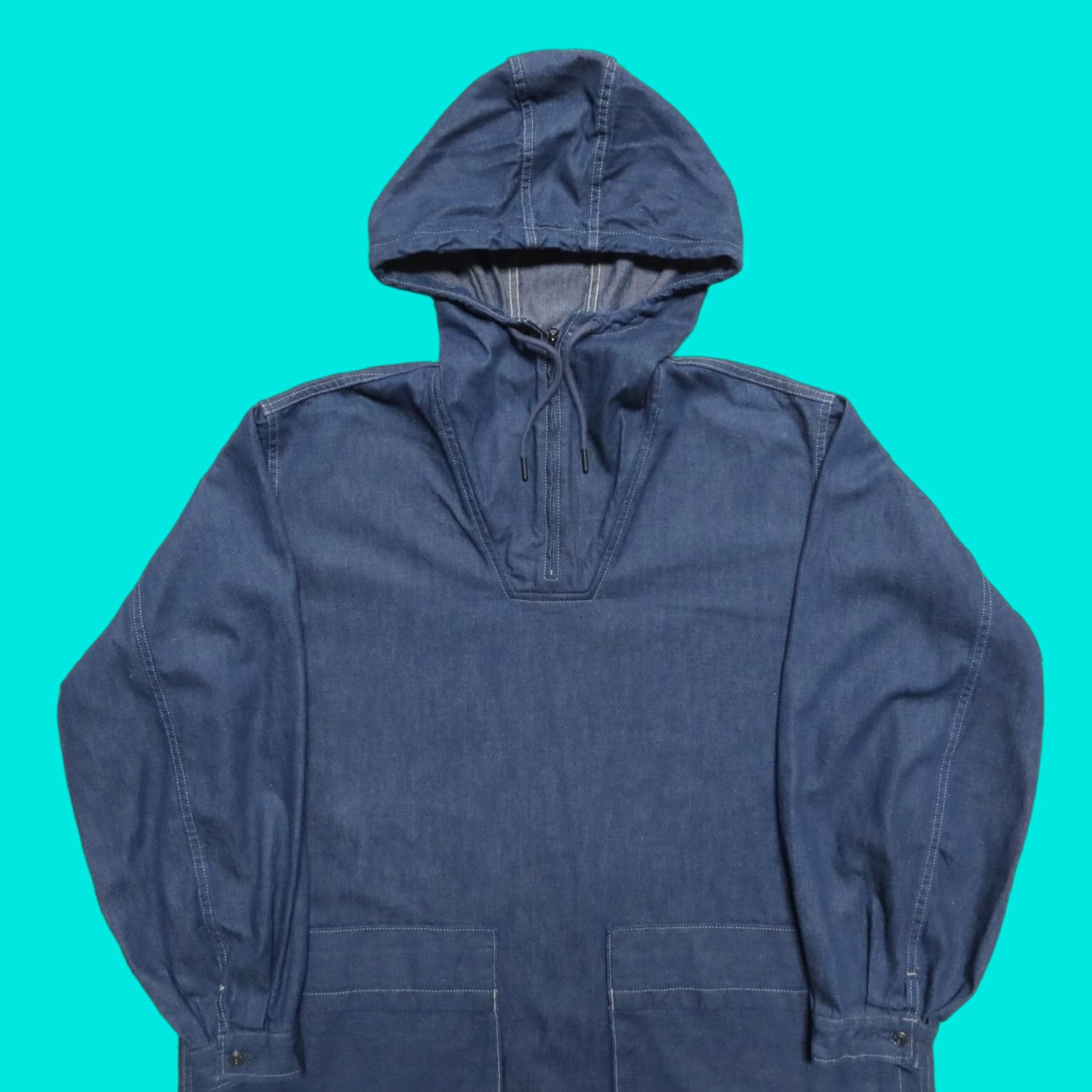 Levi's VINTAGE Levi's Denim Jacket / Made & Crafted / Pullover Anorak / M / Dark Wash / Jacket / Men Size US M / EU 48-50 / 2 - 1 Thumbnail