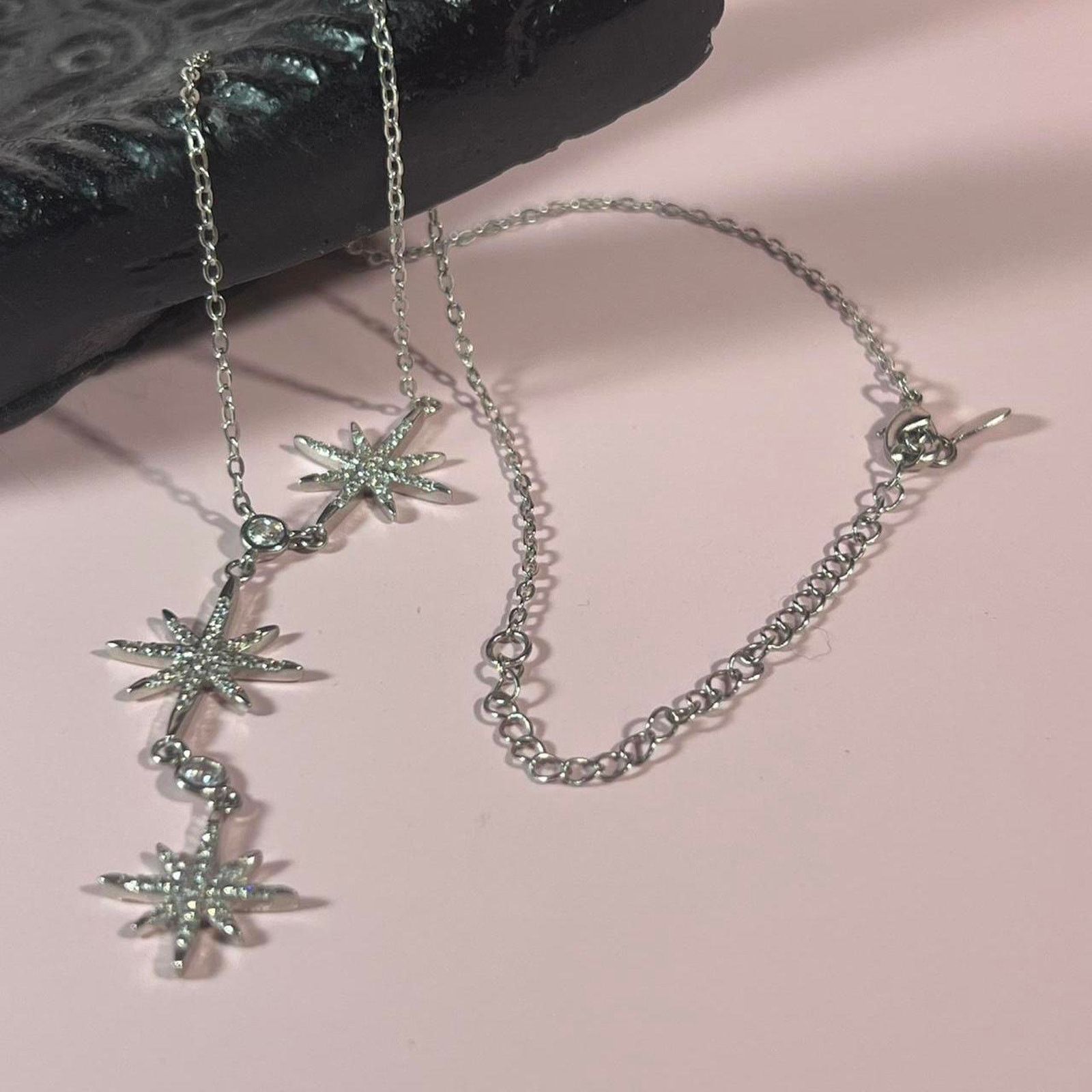 Jewelry Hespera silver stars necklace Size ONE SIZE - 1 Thumbnail