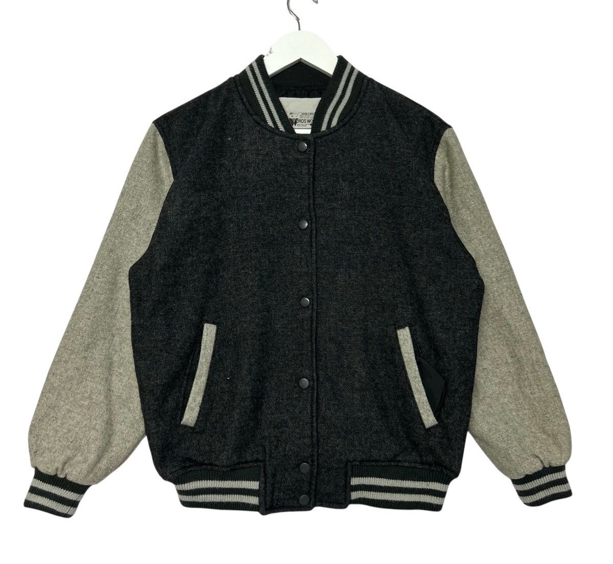 Vintage 🔥 VINTAGE WORDS WORTH Wool Varsity Jacket Size US L / EU 52-54 / 3 - 1 Thumbnail