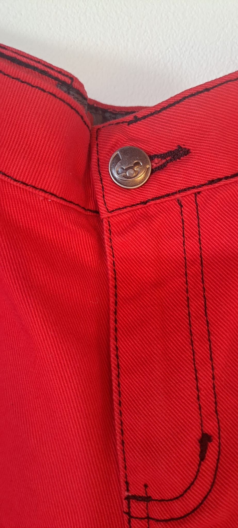 Other Stuka Vintage Wide Leg Jean - Red eight-ball style Size 30" / US 8 / IT 44 - 7 Thumbnail