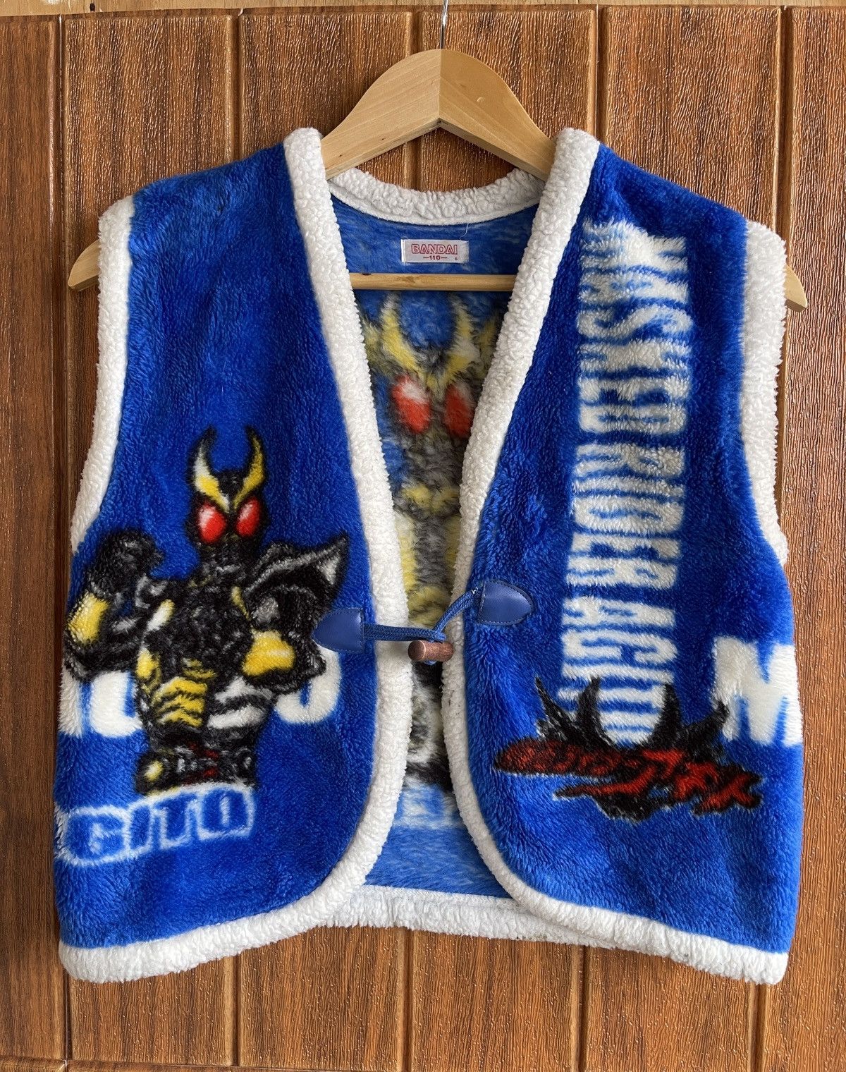Anime Rare🔥Masked Rider Tank Top Sleeve Less Fleece Size US S / EU 44-46 / 1 - 2 Thumbnail