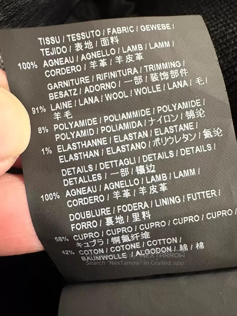 Saint Laurent Paris Saint Laurent Paris Leather lapel leather jacket Size US L / EU 52-54 / 3 - 6 Thumbnail