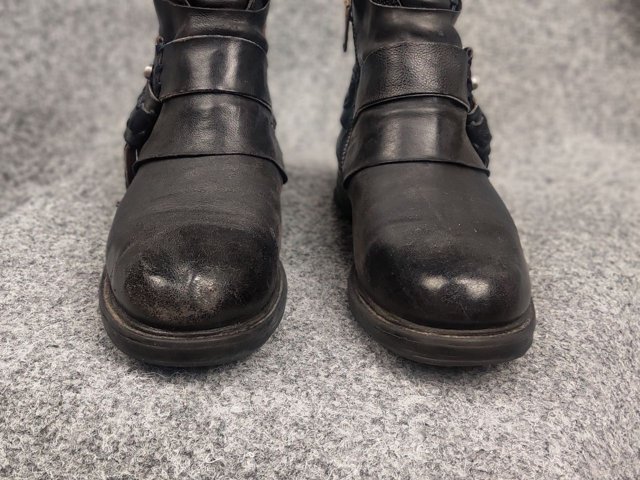 A.S.98 A.S.98 Vintage Durable Leather Zip buckles Ankle Boots Size US 6 / IT 36 - 9 Thumbnail