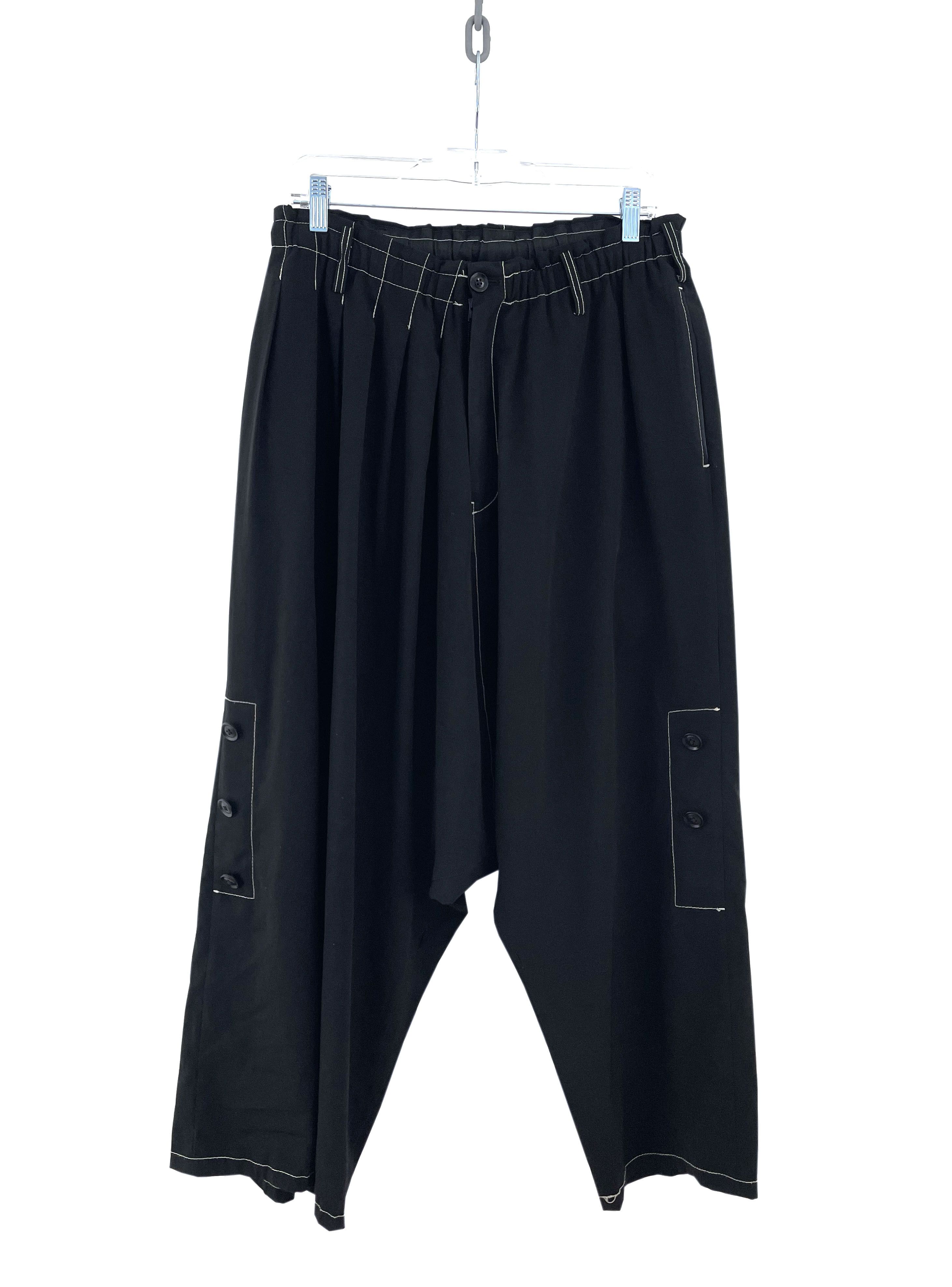 Yohji Yamamoto Contrast Stitch Pants Size US 34 / EU 50 - 1 Thumbnail