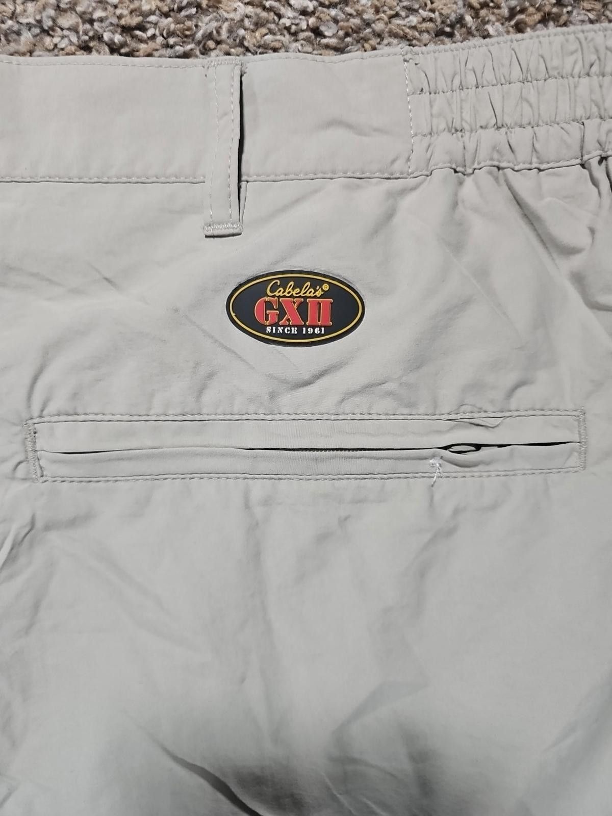 Cabelas Cabelas GX II Convertible Hiking Pants 3XL Nylon Beige UPF40 Size US 44 / EU 60 - 7 Thumbnail