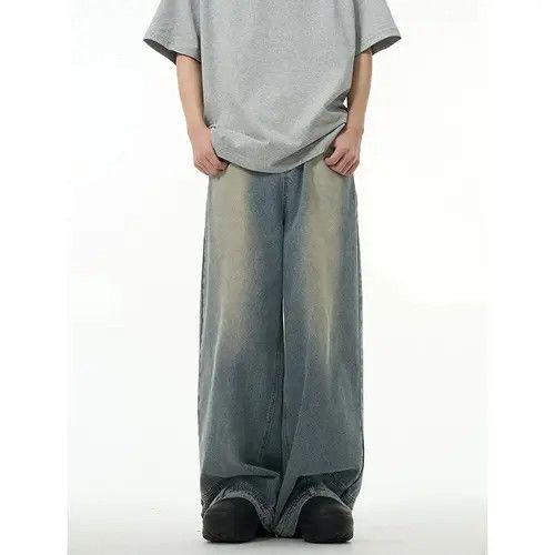 Japanese Brand Etsuko x Maya High street washed straight baggy jeans Size US 30 / EU 46 - 8 Thumbnail