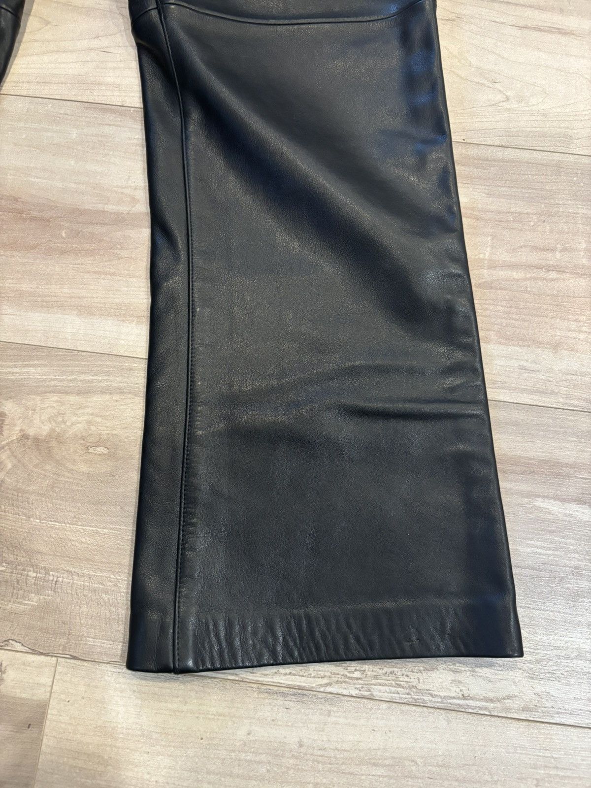 Doublet Doublet ITA black Leather Trousers 11/12 Size US 36 / EU 52 - 4 Thumbnail