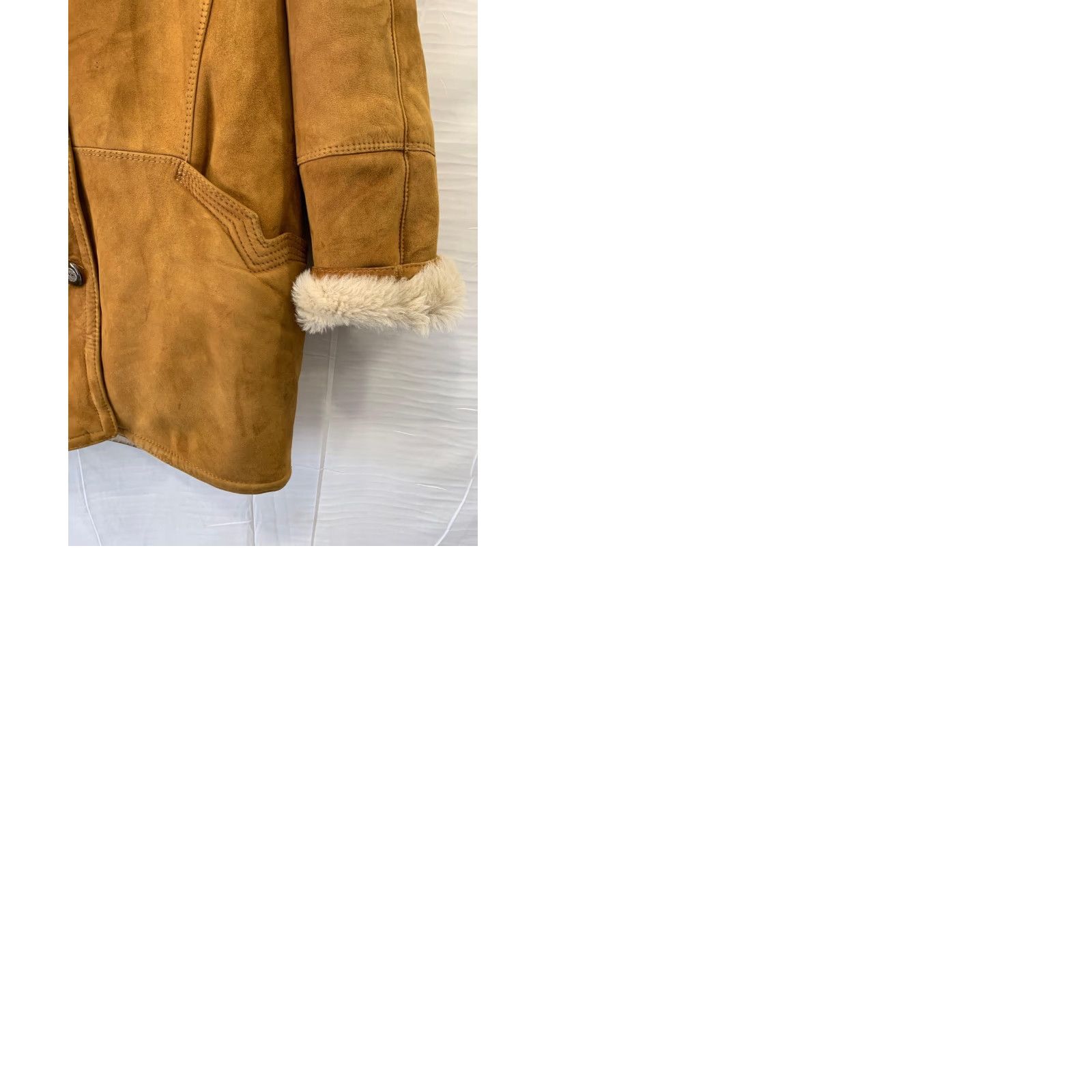 Vintage VINTAGE Shearling Coat Women L Sheepskin Leather Fur Lined Brown Overcoat Size L / US 10 / IT 46 - 9 Thumbnail