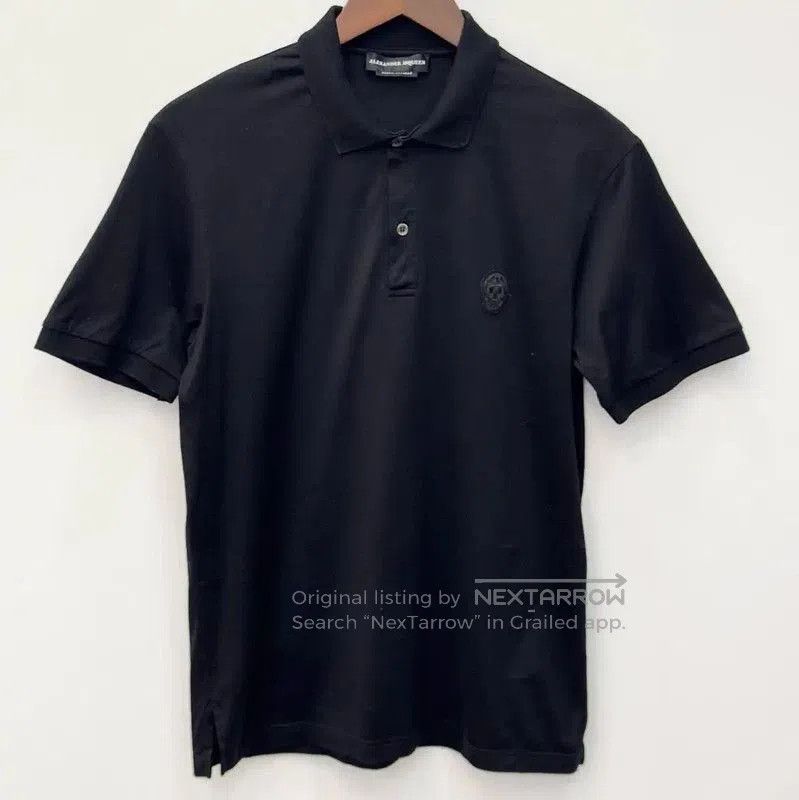 Alexander McQueen Alexander McQueen Black Cotton Summer Polo Shirt . Size US S / EU 44-46 / 1 - 1 Thumbnail
