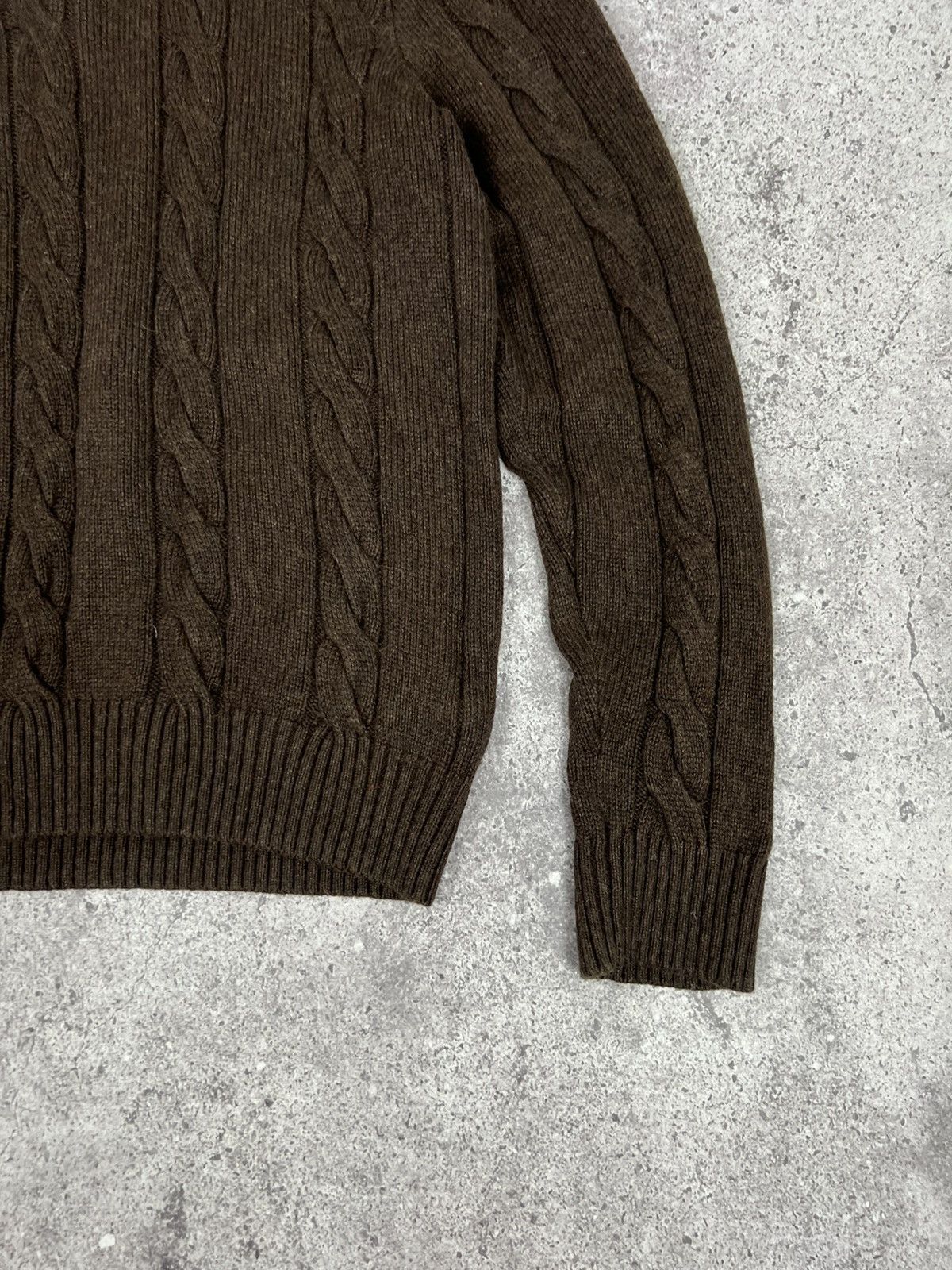 Polo Ralph Lauren Vintage Polo Ralph Lauren Silk Cashmere Knit Sweater Brown Size US XXL / EU 58 / 5 - 8 Thumbnail