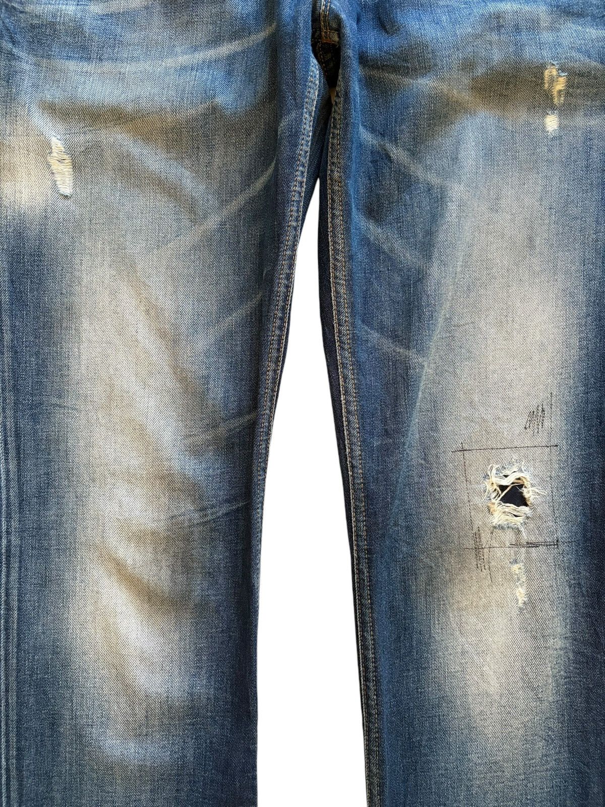 Diesel × Diesel Black Gold Vintage Italy Diesel Lowky Mud Wash Distressed Loose Jeans Size 36" / US 14 / IT 50 - 5 Thumbnail