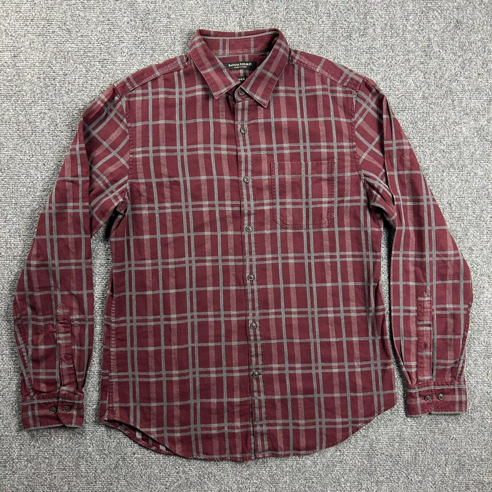 Banana Republic Banana Republic Shirt Mens Medium Luxe Flannel Camden Fit Size US M / EU 48-50 / 2 - 1 Thumbnail
