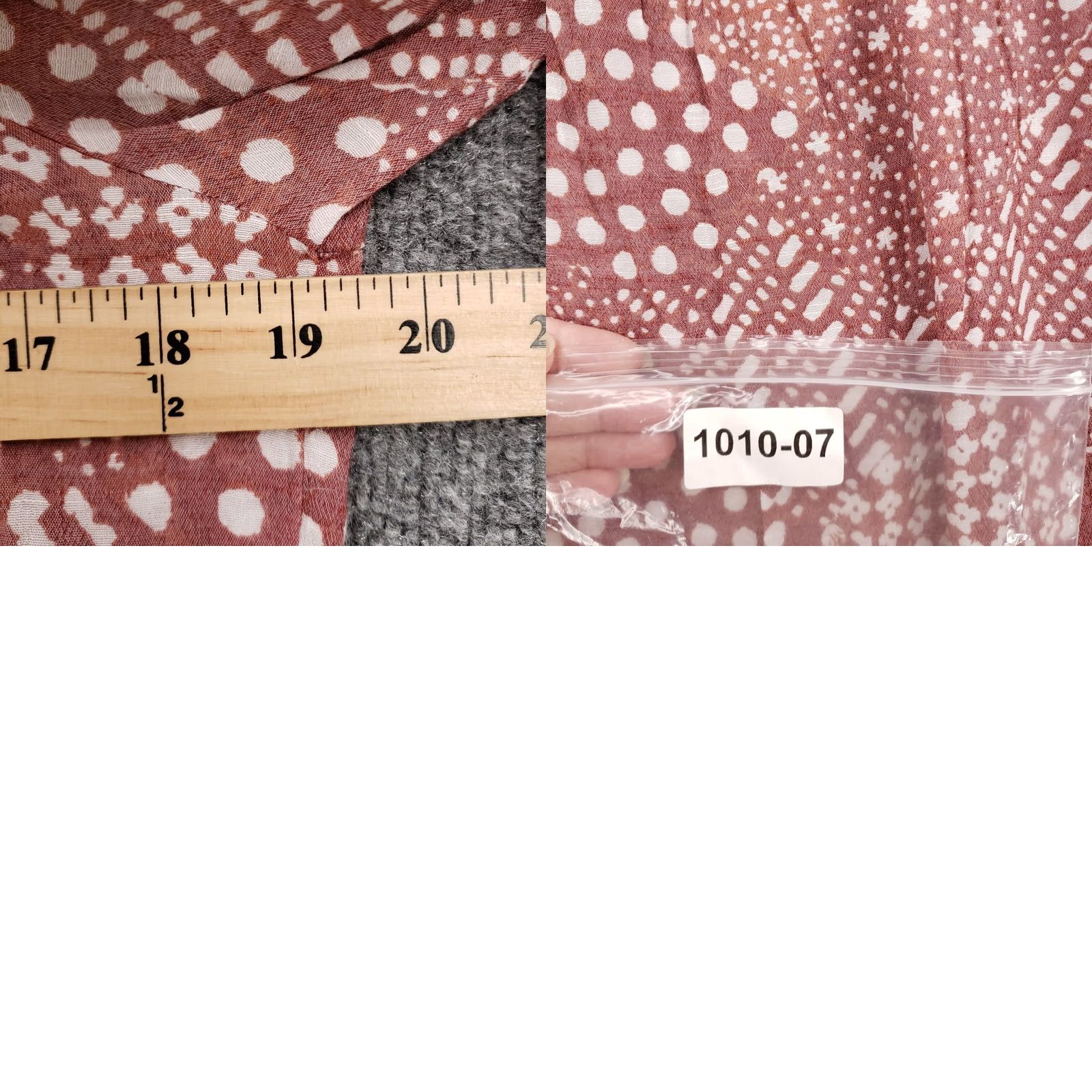 Vintage LC Lauren Conrad Blouse Womens Small Red Polka Dot Pleated 3/4 Sleeve Casual Size S / US 4 / IT 40 - 9 Thumbnail