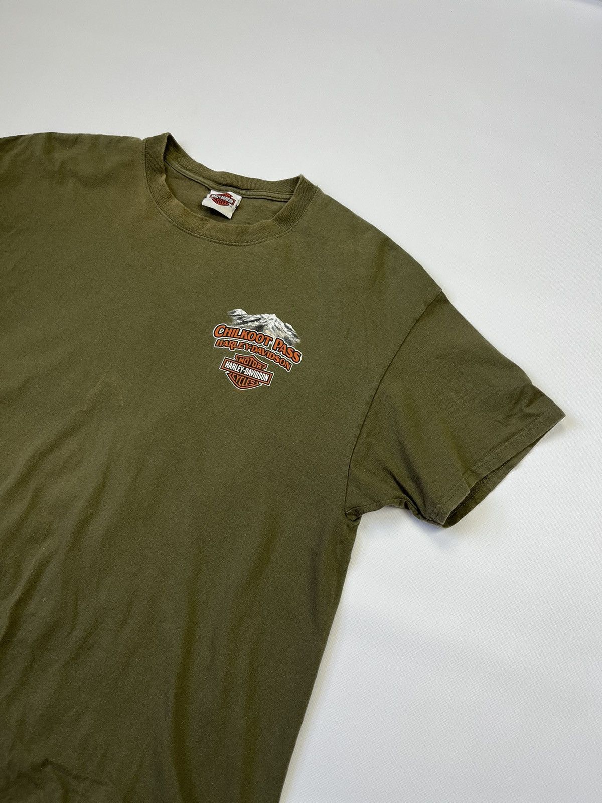 Harley Davidson × Vintage Harley Davidson Skagway Alaska Motorcycles Moto Tee Shirt Size US XL / EU 56 / 4 - 4 Thumbnail