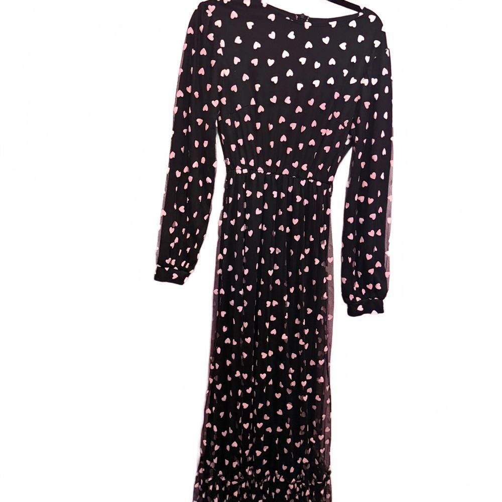 Designer Chic Heart Print Maxi Dress Size S / US 4 / IT 40 - 1 Thumbnail