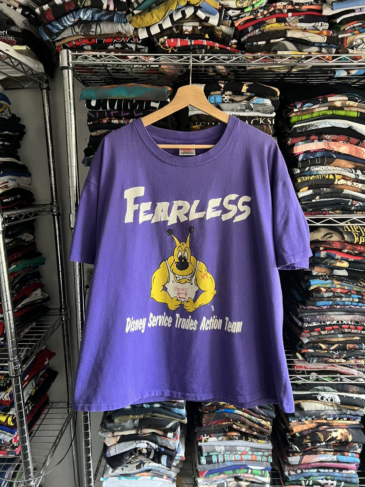 Disney 90s Fearless Service Trades Action Team Single Stitch GYM Size US XL / EU 56 / 4 - 1 Thumbnail