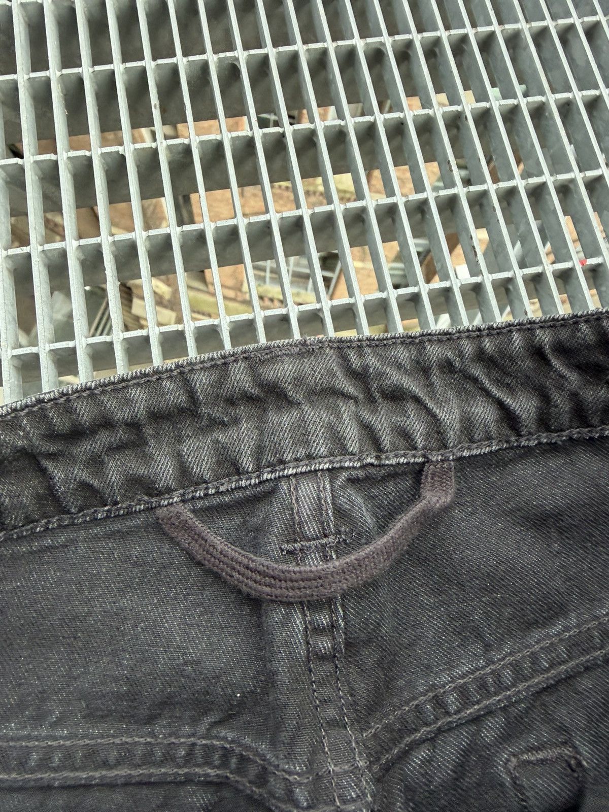 Helmut Lang Helmut Lang High Rise Crop Slim Vintage Patchwork Jeans Size US 30 / EU 46 - 8 Thumbnail