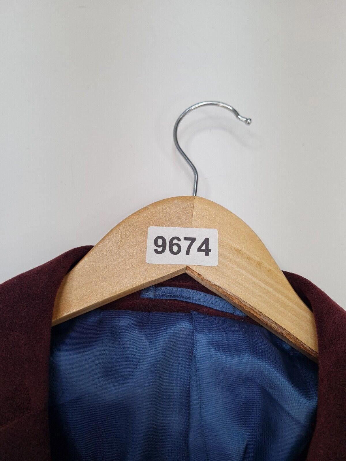 Designer Holland Esquire Velvet Blazer Size Large Red Wine Jacket Size US L / EU 52-54 / 3 - 6 Thumbnail