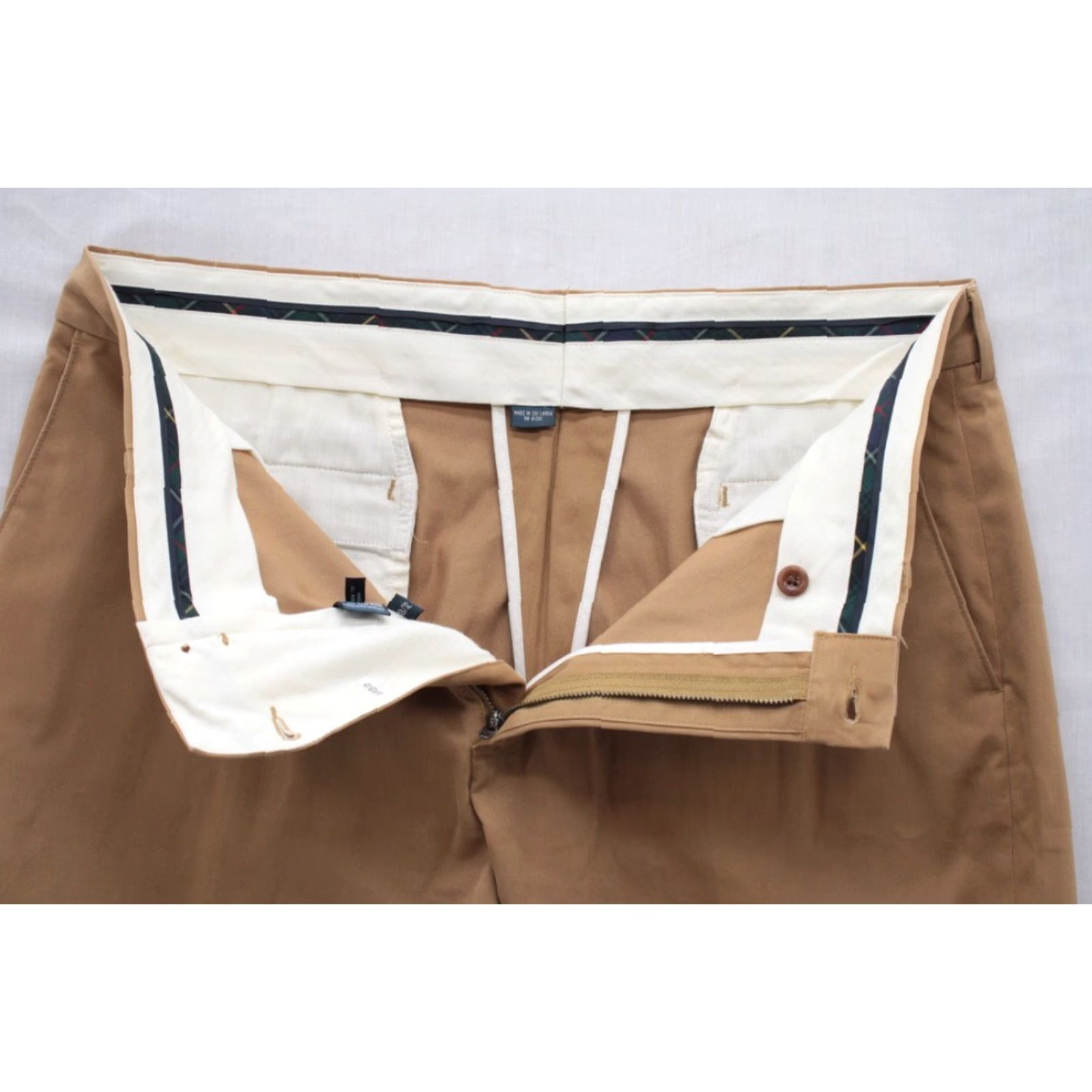 Polo Ralph Lauren VINTAGE Polo Ralph Lauren Preston Pants Men's 40X30 Flat Front Brown Cotton Chino Preppy Size US L / EU 52-54 / 3 - 5 Thumbnail
