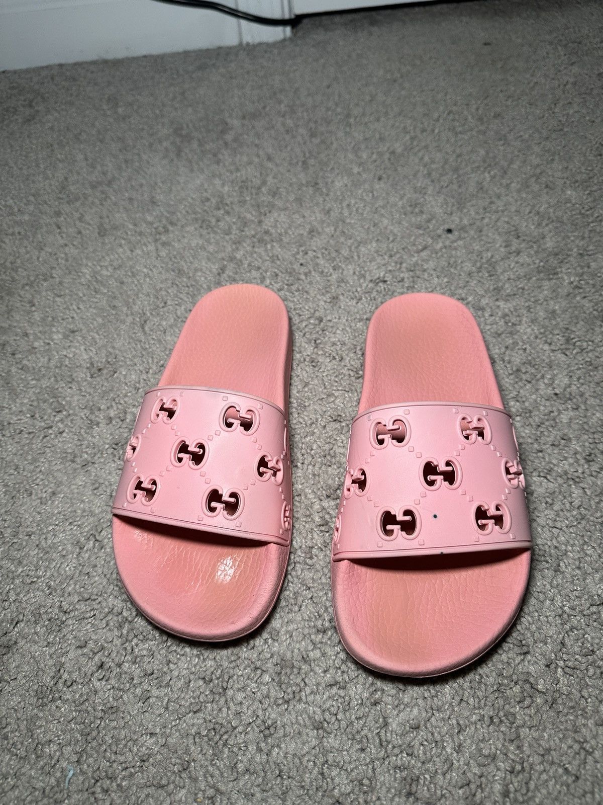Gucci Gucci Womens GG Slide Rubber Size US 7 / IT 37 - 4 Thumbnail