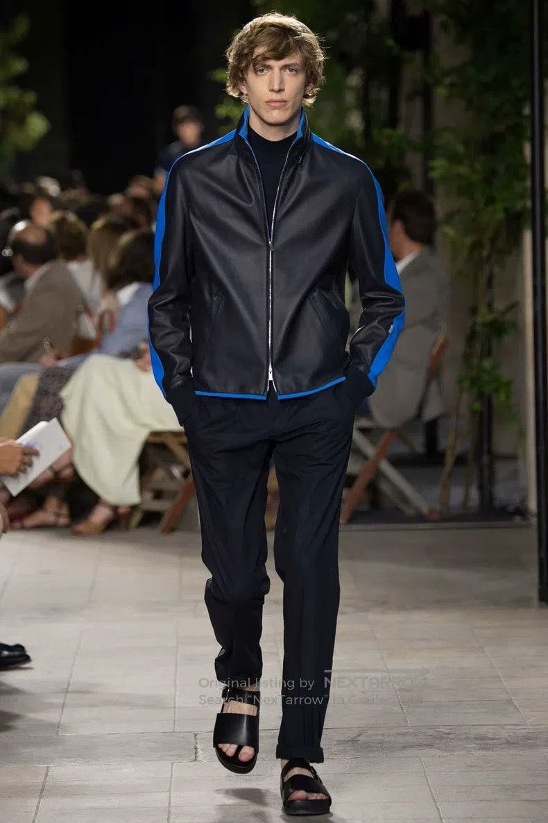 Hermes Hermes Double-Faced Mens Runway Leather Jacket Size US M / EU 48-50 / 2 - 2 Thumbnail