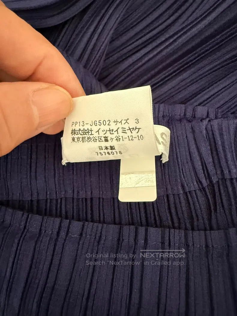 Issey Miyake Issey Miyake size:3 Blue Midi Skirt Size 31" - 4 Thumbnail