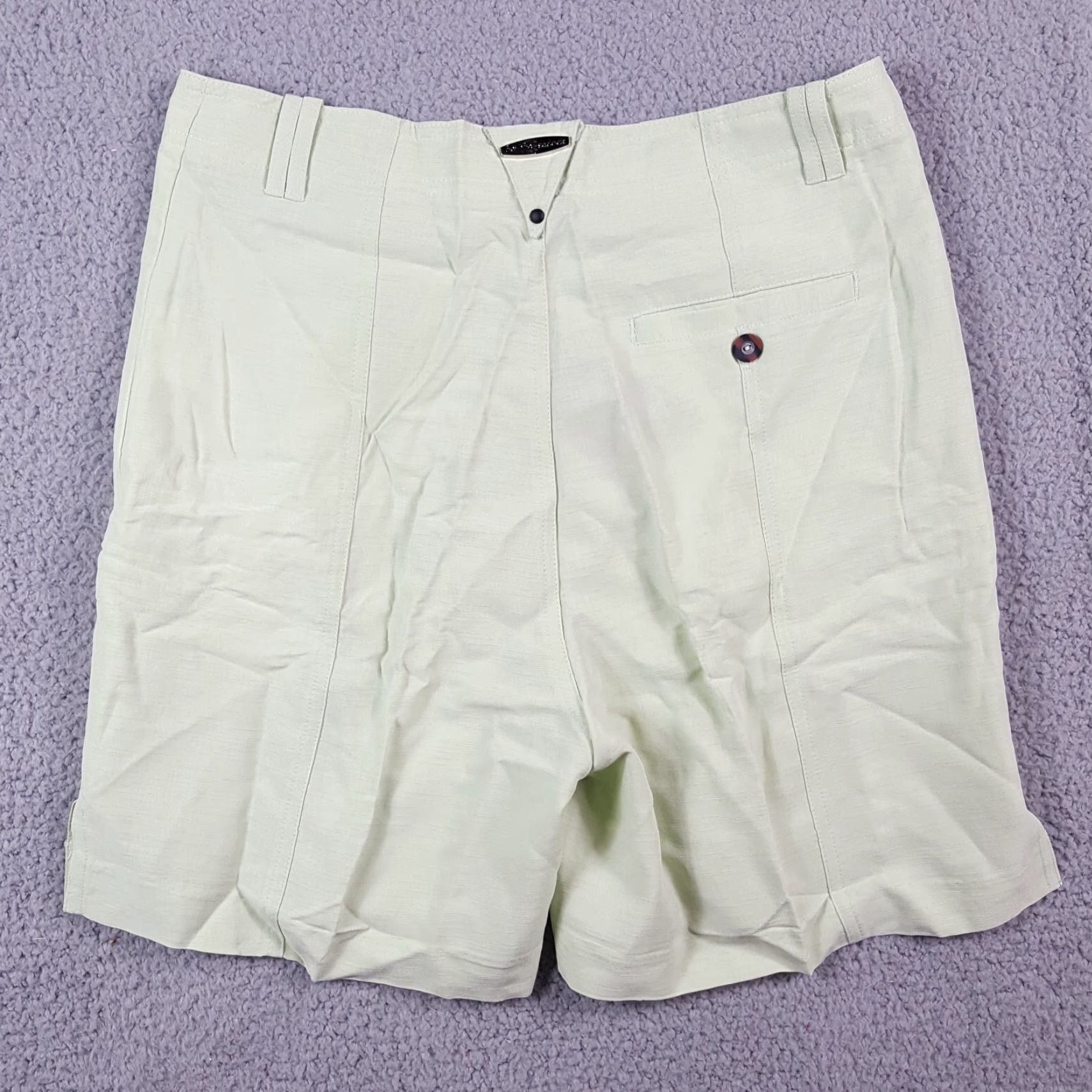 Vintage VINTAGE Jamie Sadock Shorts Women's Chino High Waist 10 Mint Green Y2K 90s 00s Preppy Athletic Casual Summer Size 32" / US 10 / IT 46 - 4 Thumbnail
