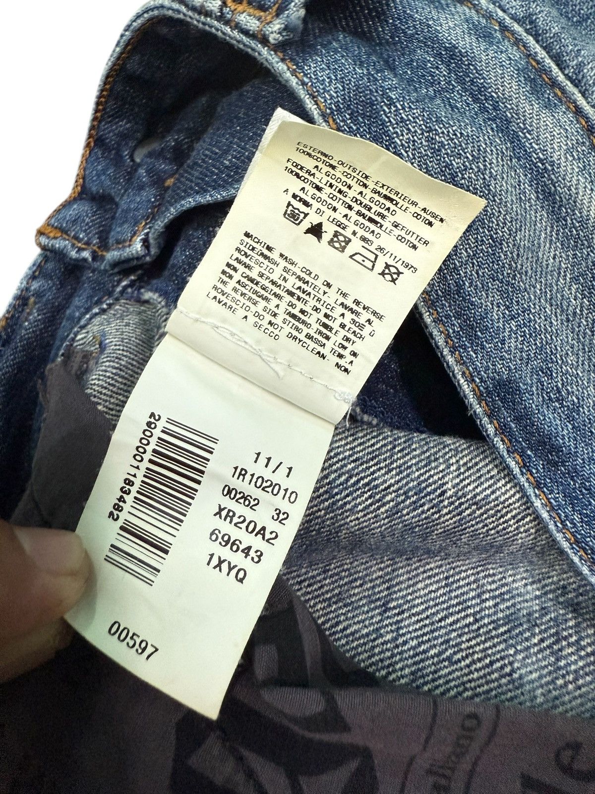 John Galliano GALLIANO PRINTED GRAPHIC DENIM JEANS Size US 32 / EU 48 - 18 Thumbnail